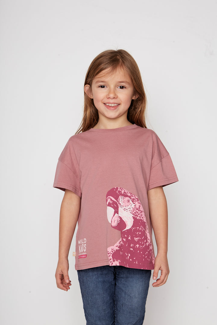 Polera Yagana Orgánica Rosada Kids