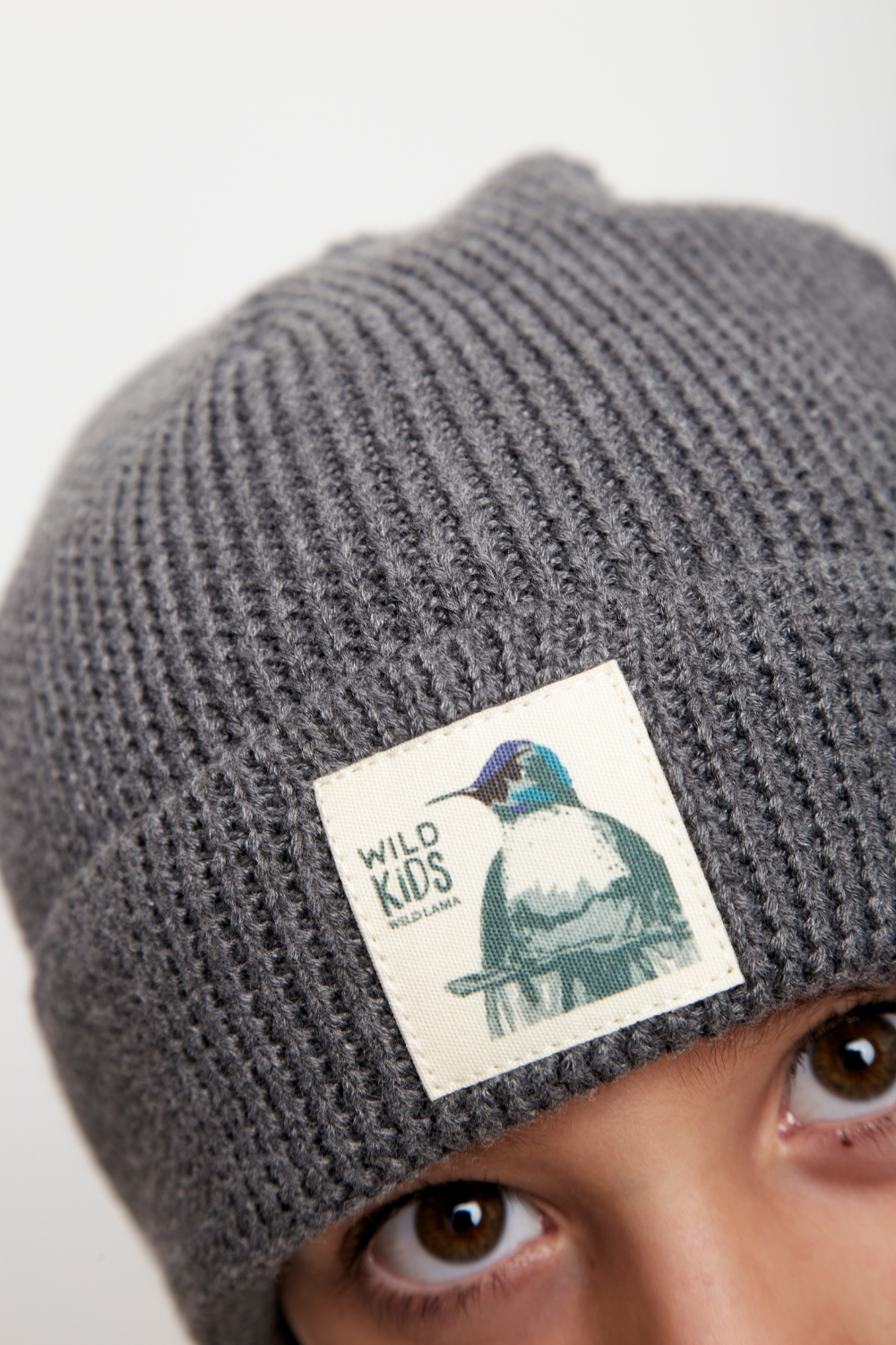 Gorro Neve Con Causa Reciclado Gris Oscuro Kids