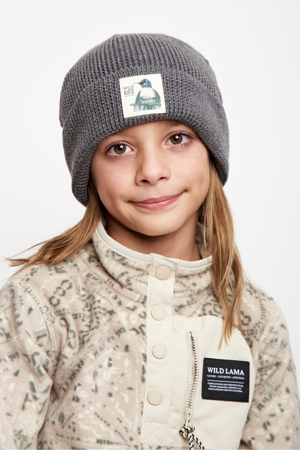 Gorro Neve Con Causa Reciclado Gris Oscuro Kids