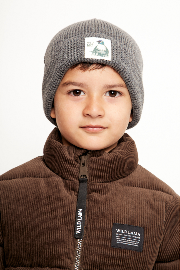 Gorro Neve Con Causa Reciclado Gris Oscuro Kids