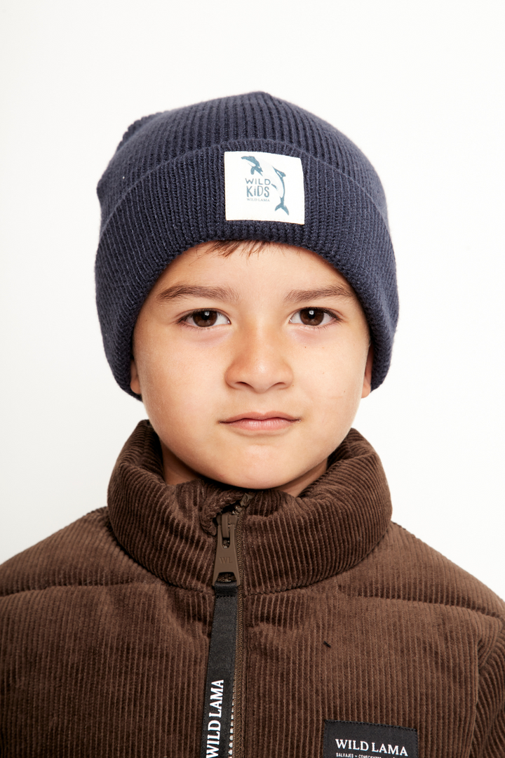Gorro Neve Con Causa Reciclado Navy Kids