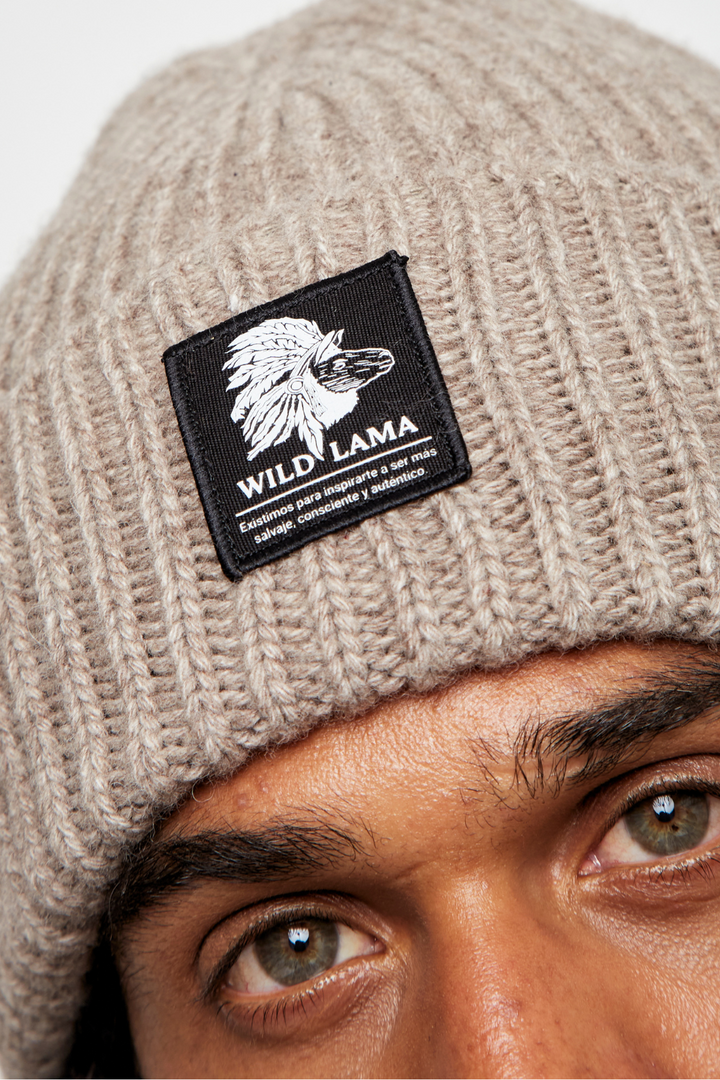 Gorro Rita Fibras  Naturales Beige