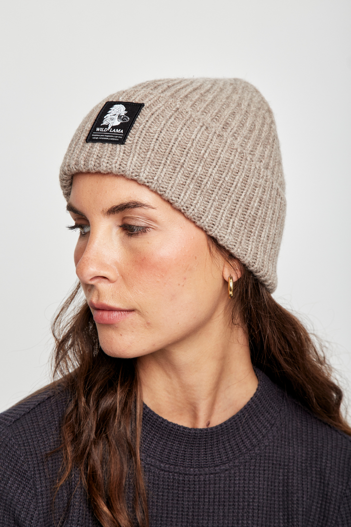 Gorro Rita Fibras  Naturales Beige