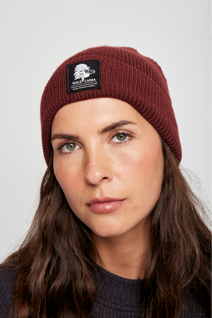 Gorro Ruta Reciclado Burdeo