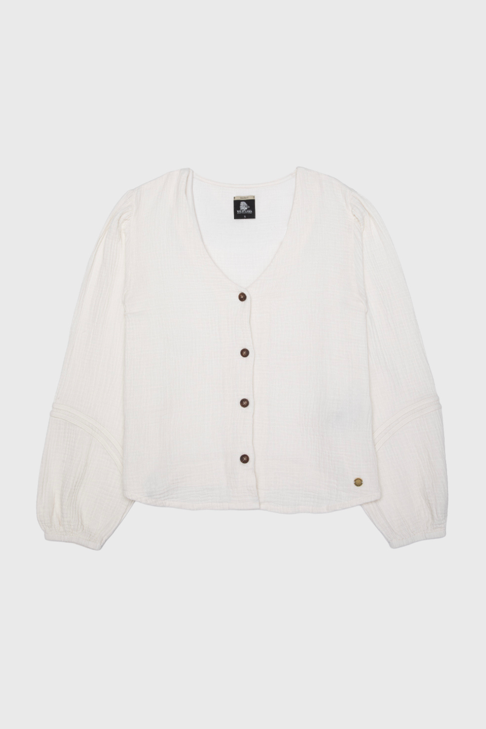 Blusa Lari Orgánica Beige Mujer