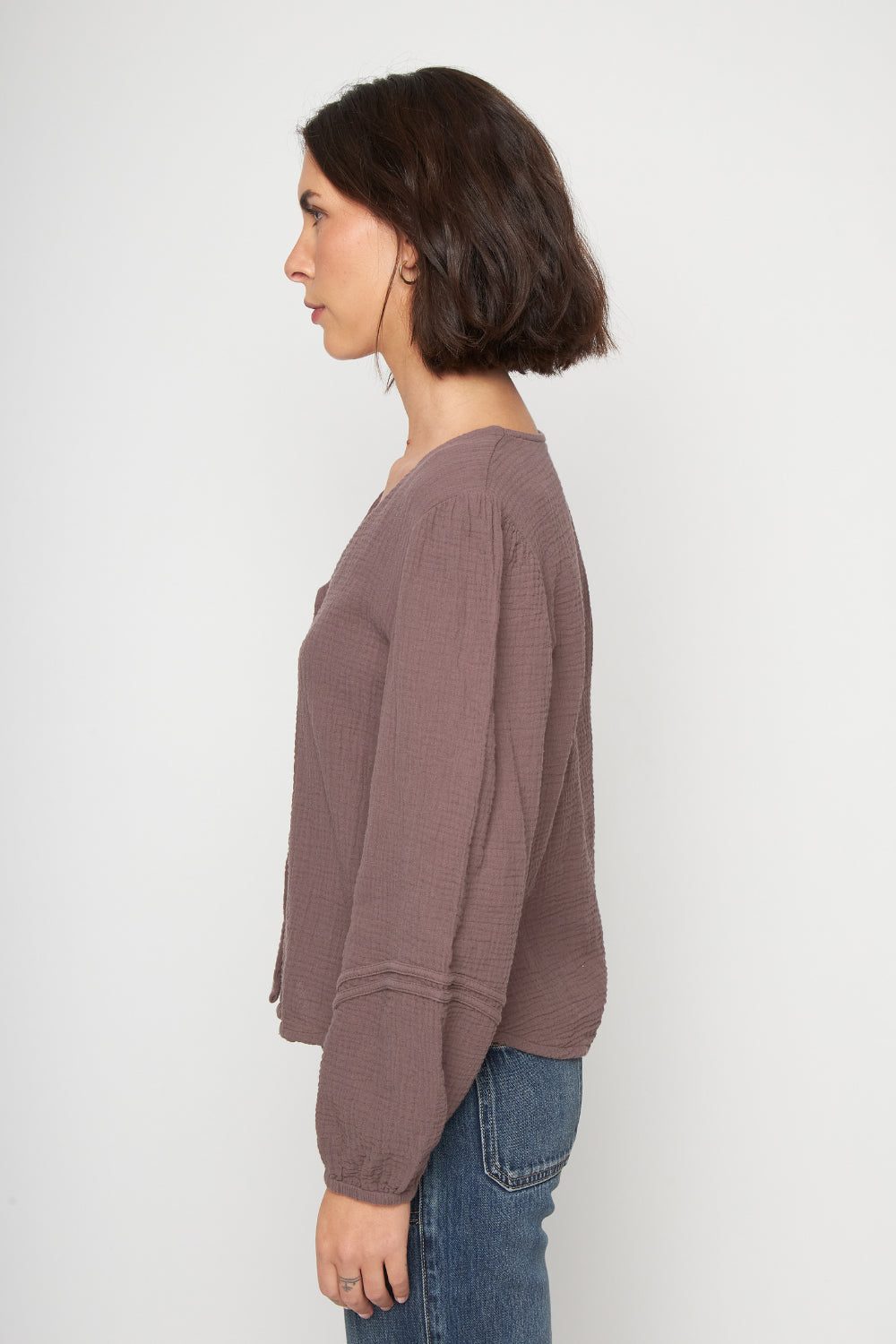 Blusa Lari Orgánica Café Mujer