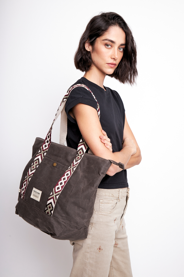 Bolso Muri Wax Reciclado Café