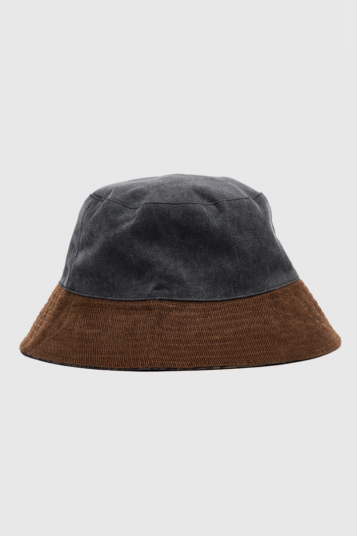 Bucket Reversible Cotelé Azul