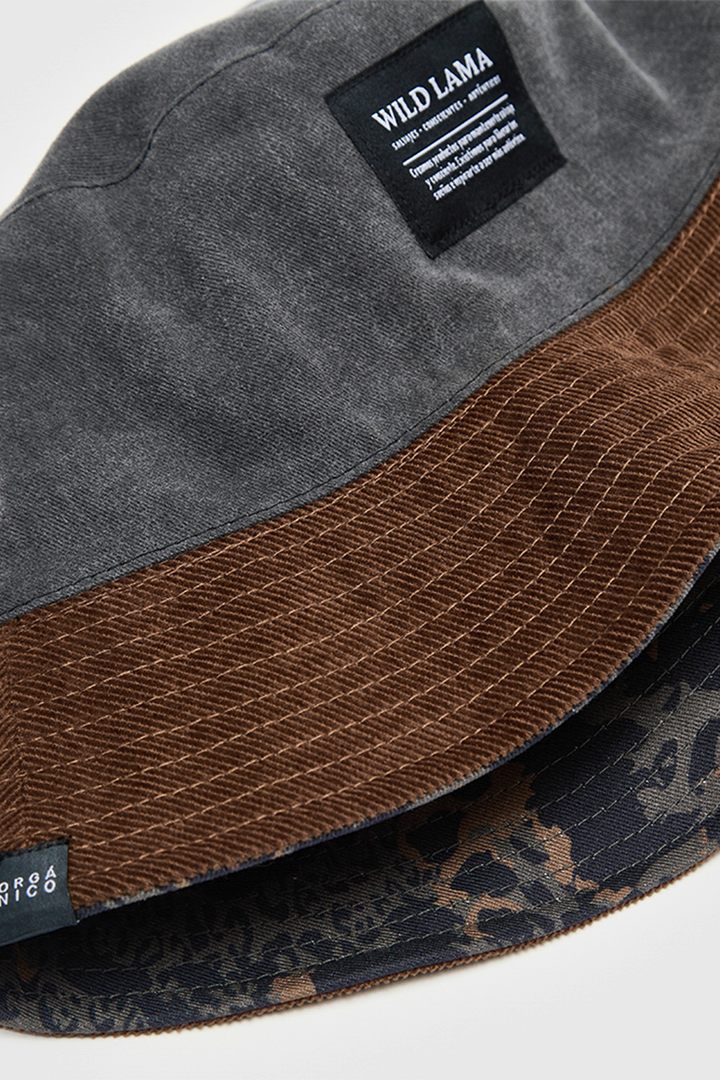 Bucket Reversible Cotelé Azul