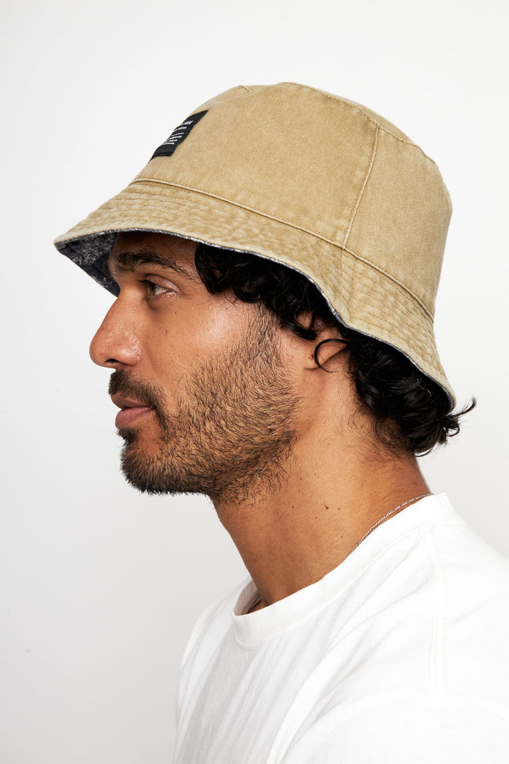 Bucket Reversible Orgánico Mostaza
