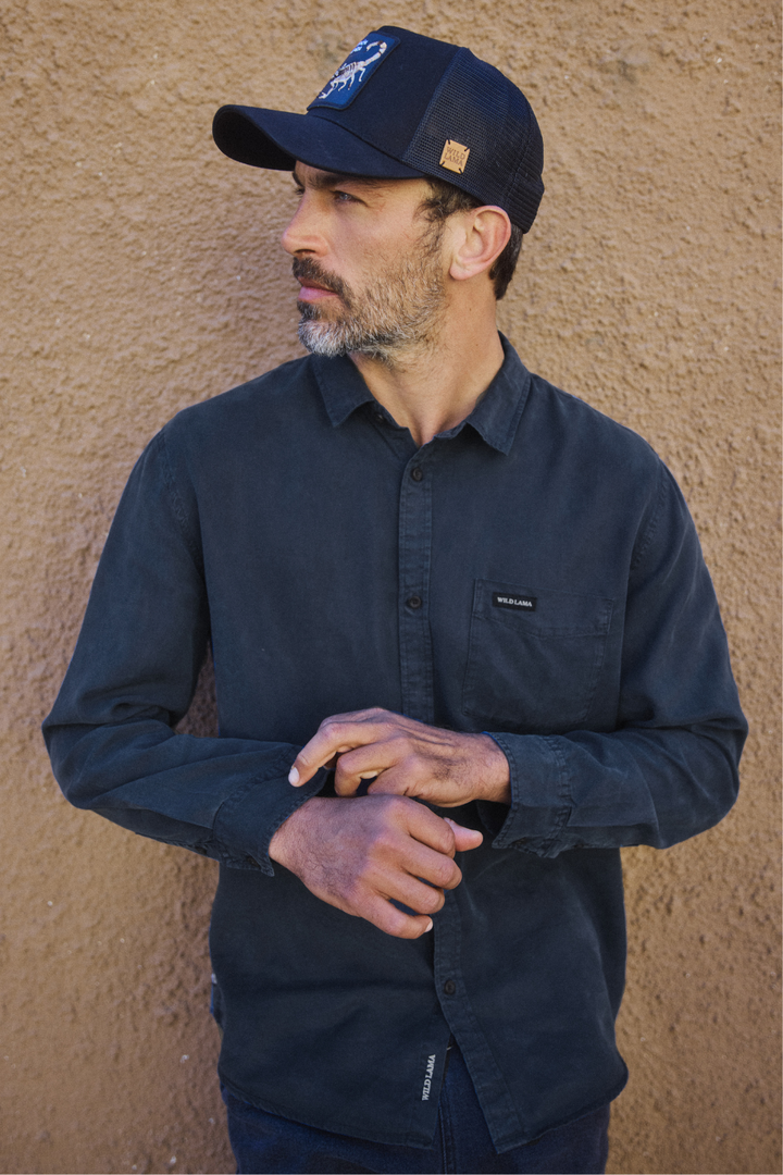 Camisa Jim Azul Hombre