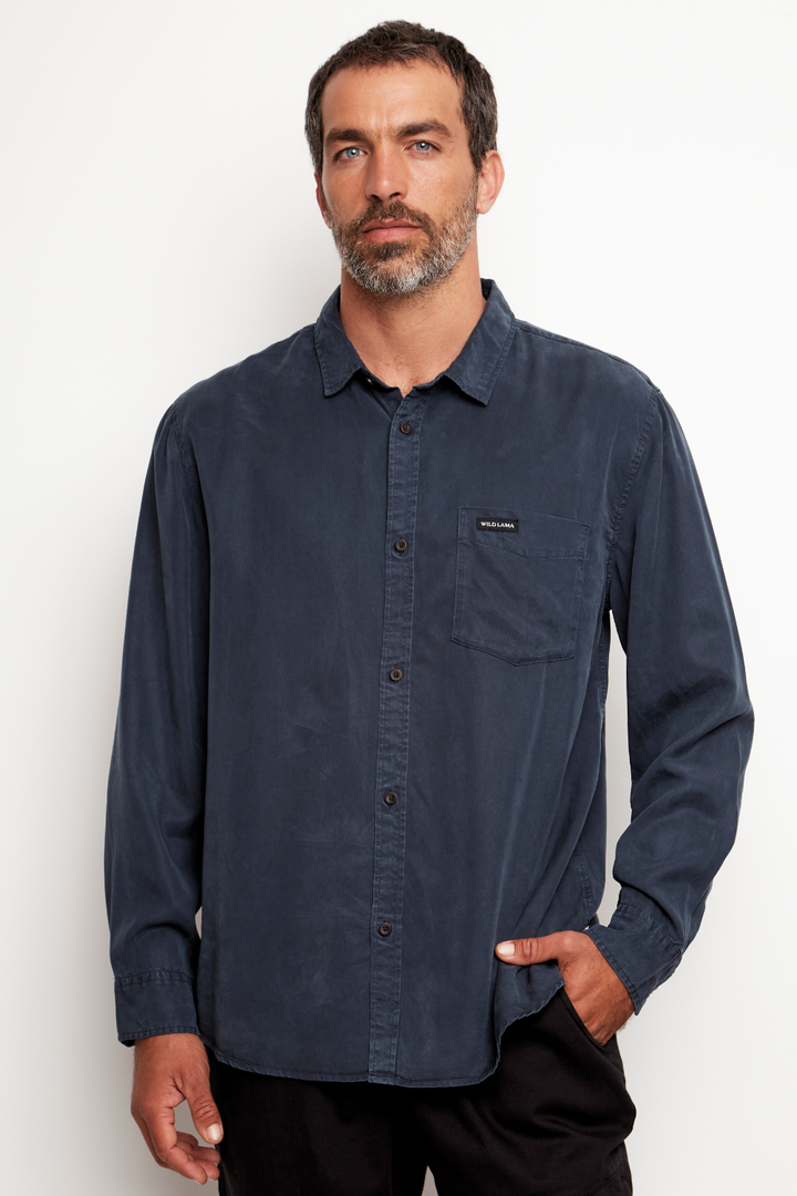 Camisa Jim Azul Hombre