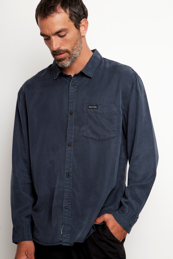 Camisa Jim Azul Hombre