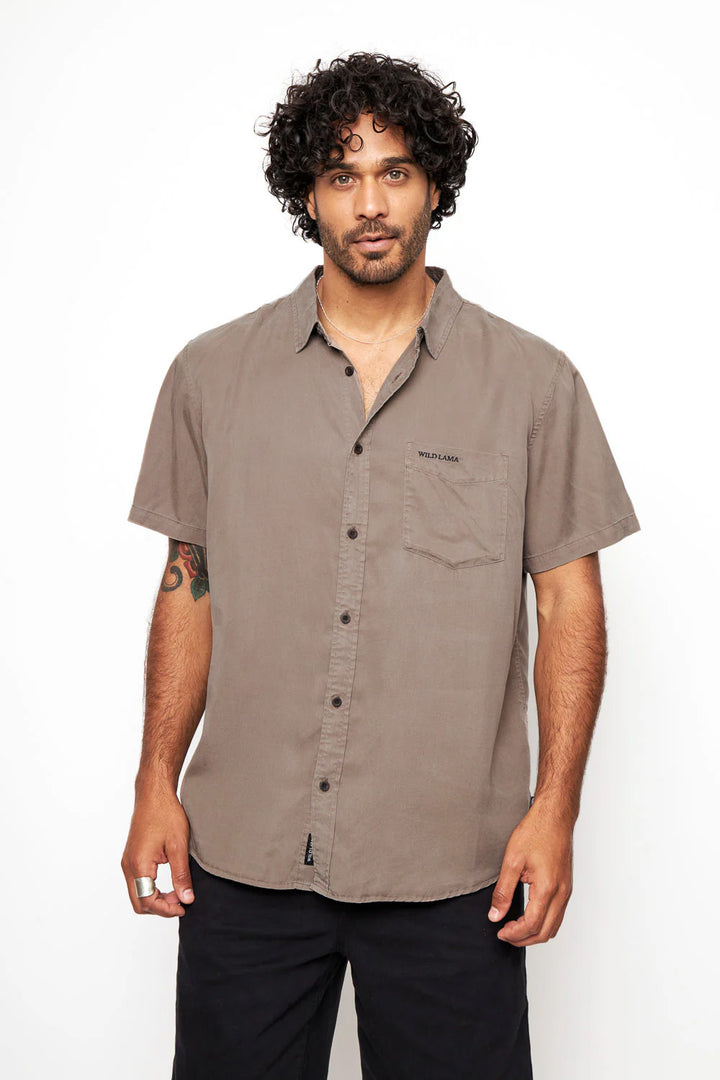 Camisa Jim Café Hombre