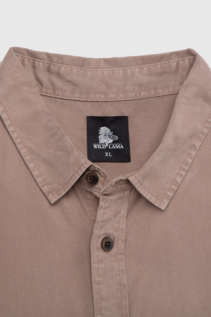 Camisa Jim Café Hombre