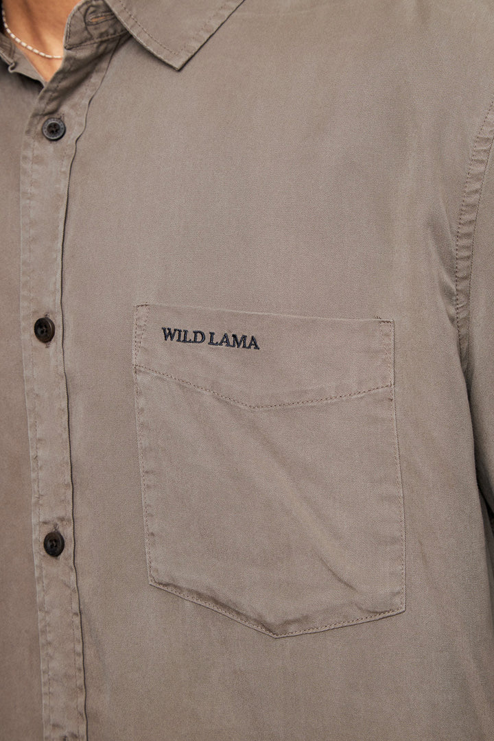 Camisa Jim Café Hombre