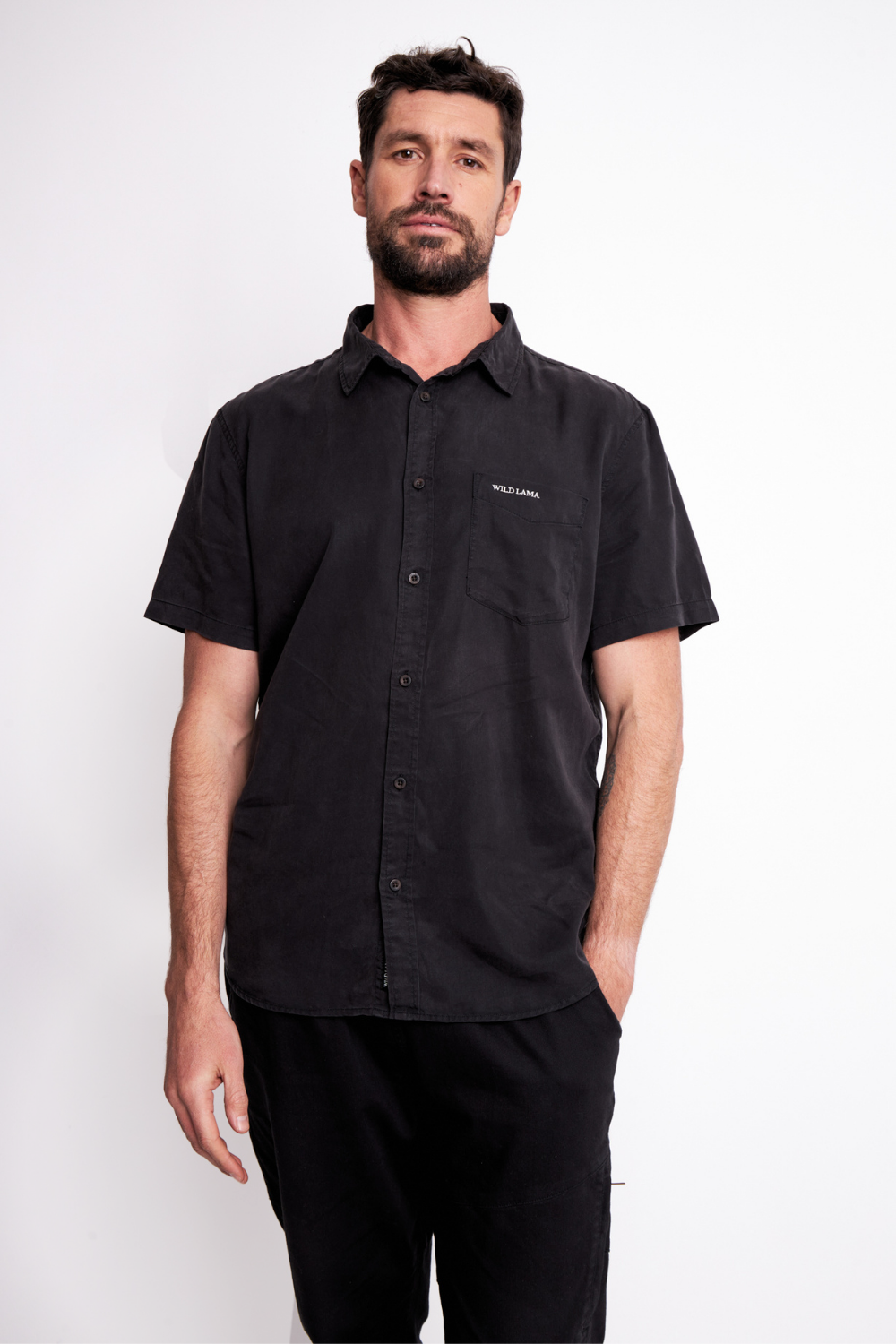 Camisa Jim Negra Hombre