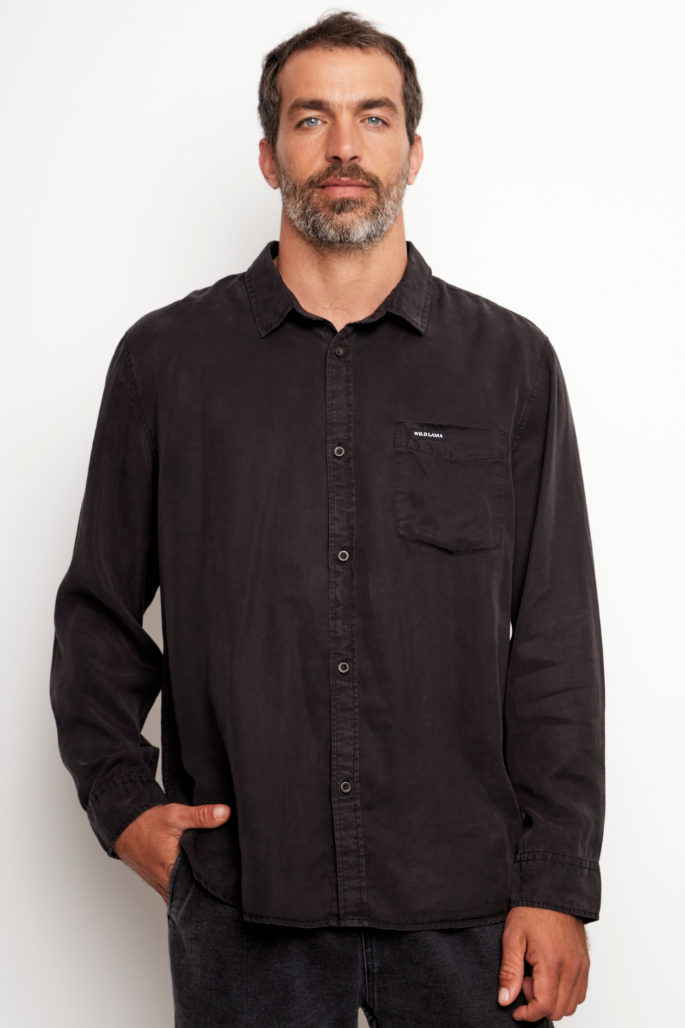 Camisa Jim Negra Hombre