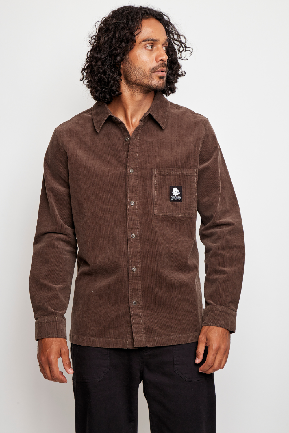 Camisa Kai Orgánica Café Hombre