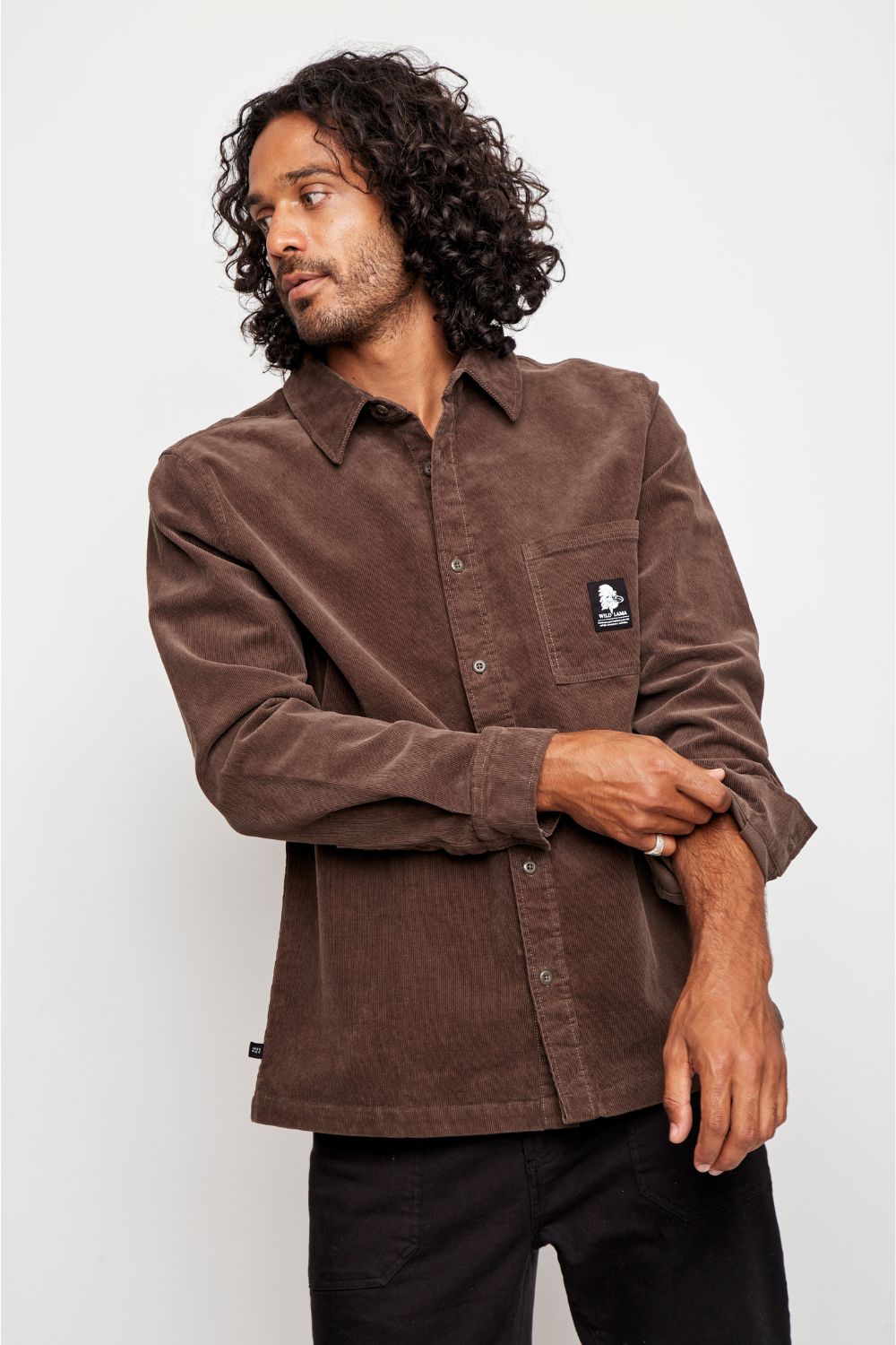 Camisa Kai Orgánica Café Hombre