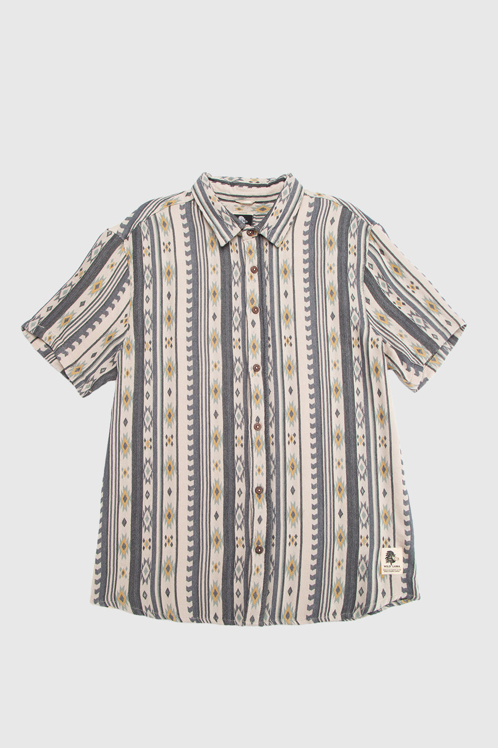 Camisa Kaz Orgánica Print Beige Hombre