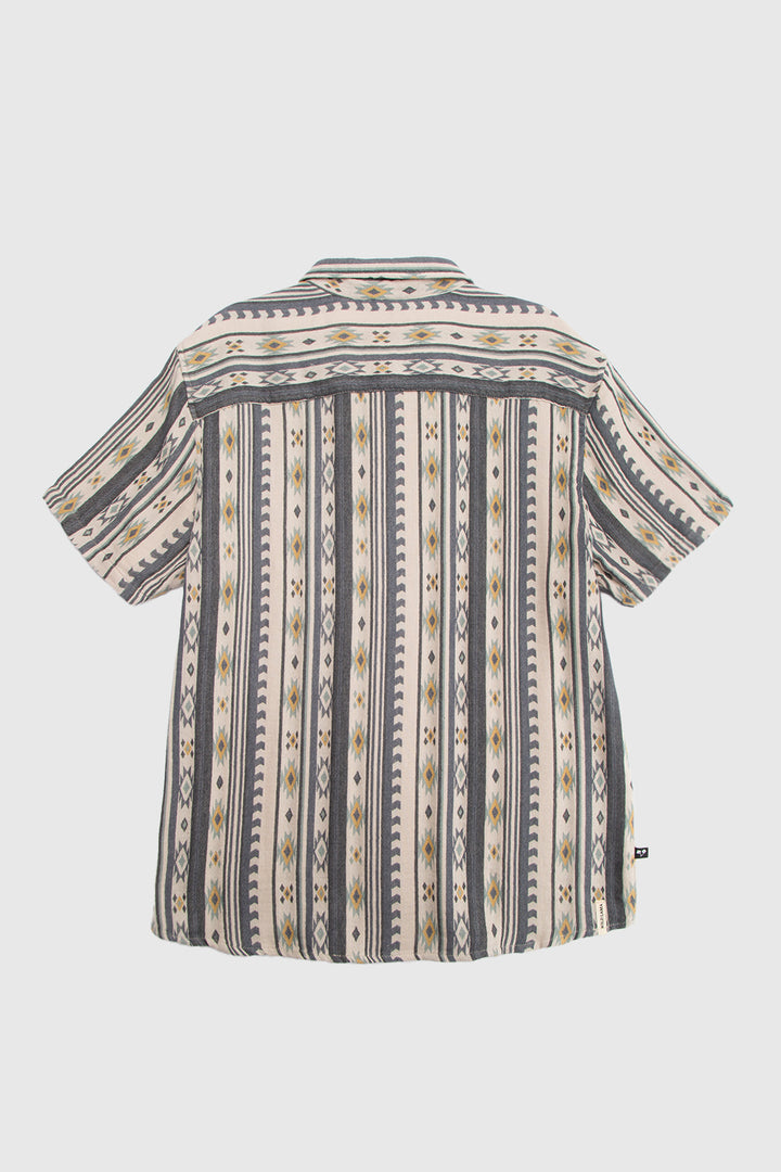 Camisa Kaz Orgánica Print Beige Hombre