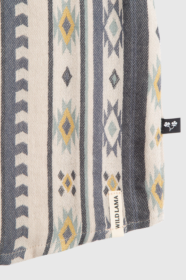 Camisa Kaz Orgánica Print Beige Hombre