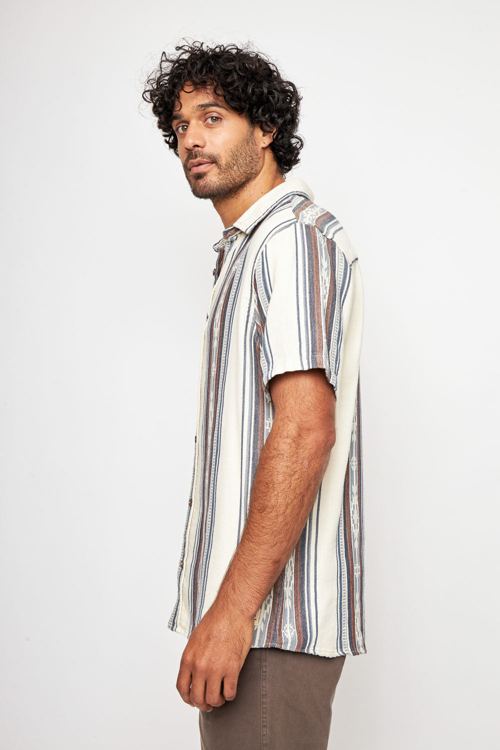 Camisa Kaz Orgánica Print Blanca Hombre