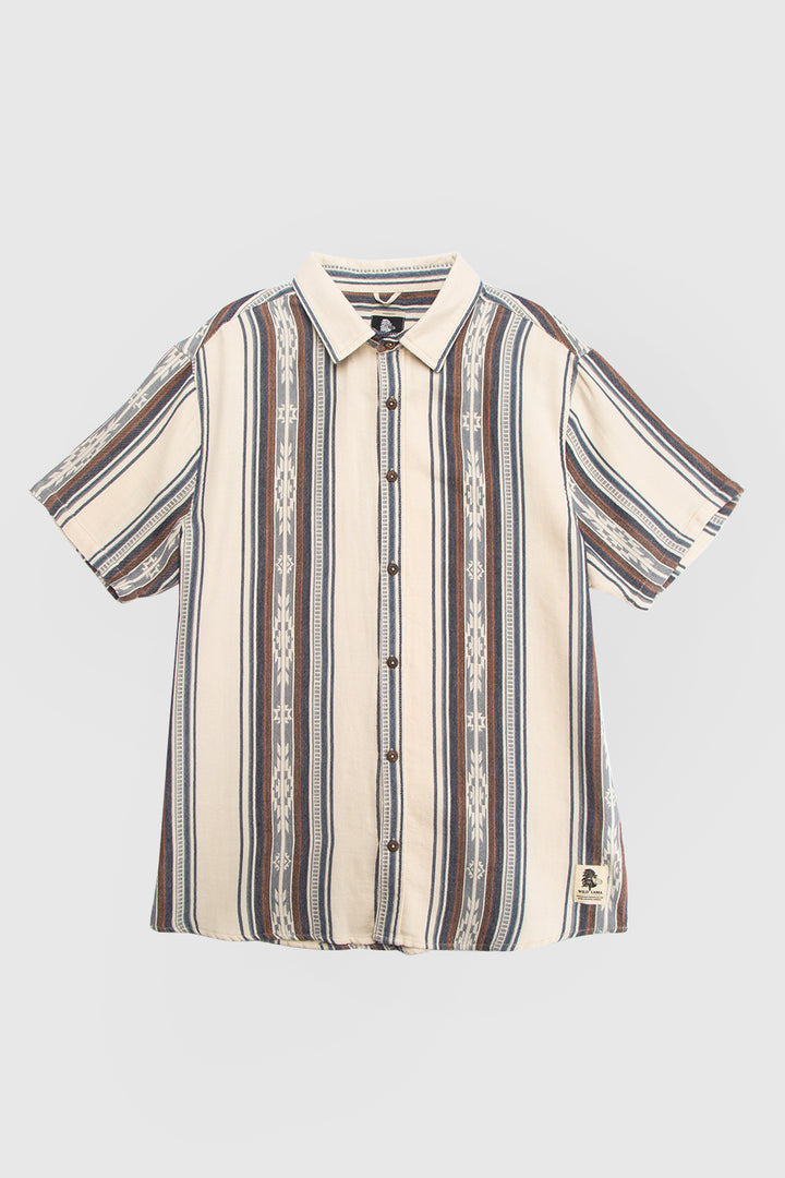Camisa Kaz Orgánica Print Blanca Hombre