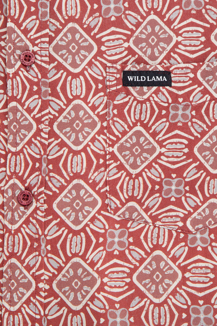 Camisa Mero Boho Terracota Hombre ECOVERO™