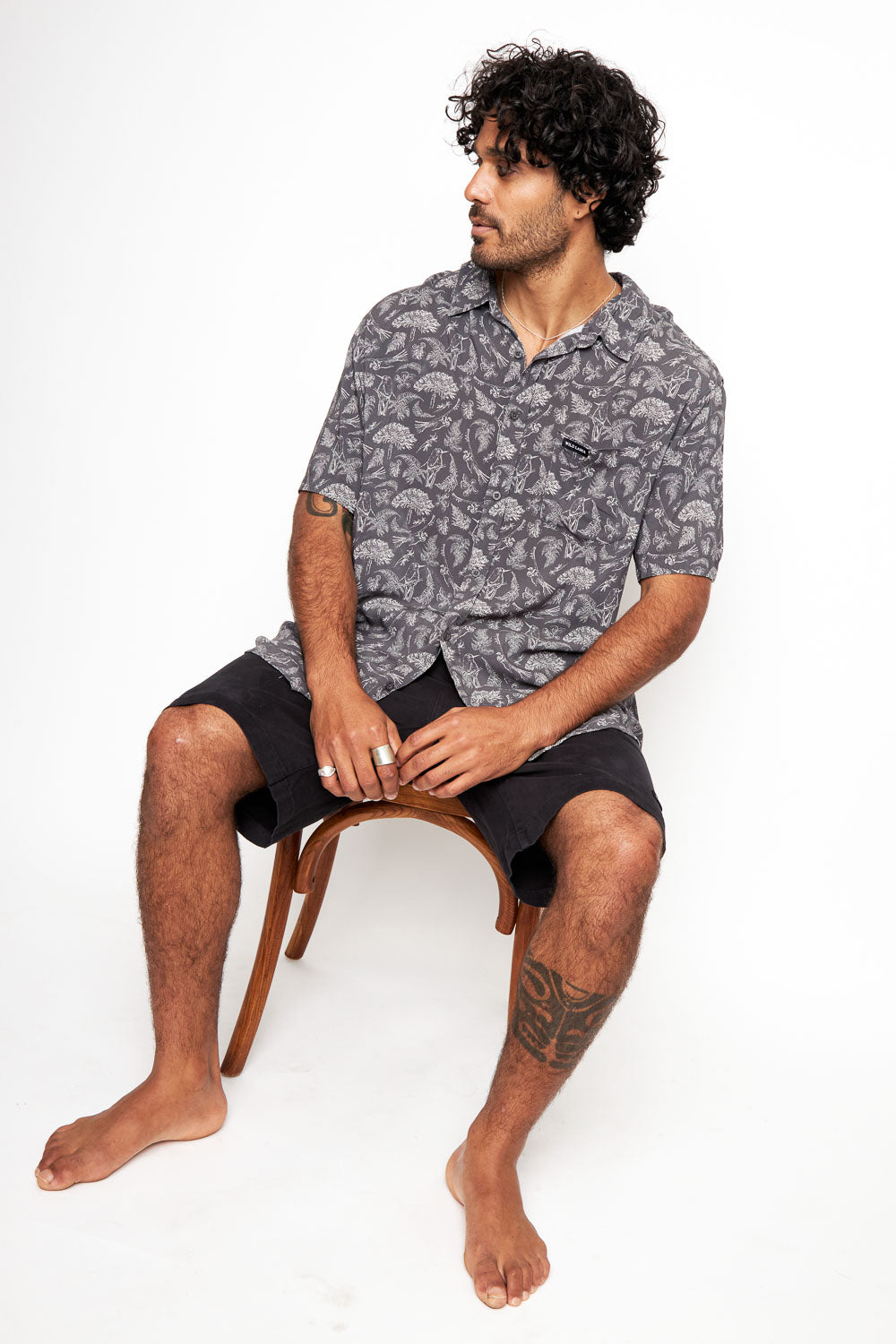 Camisa Mero Naturaleza Gris Hombre ECOVERO™