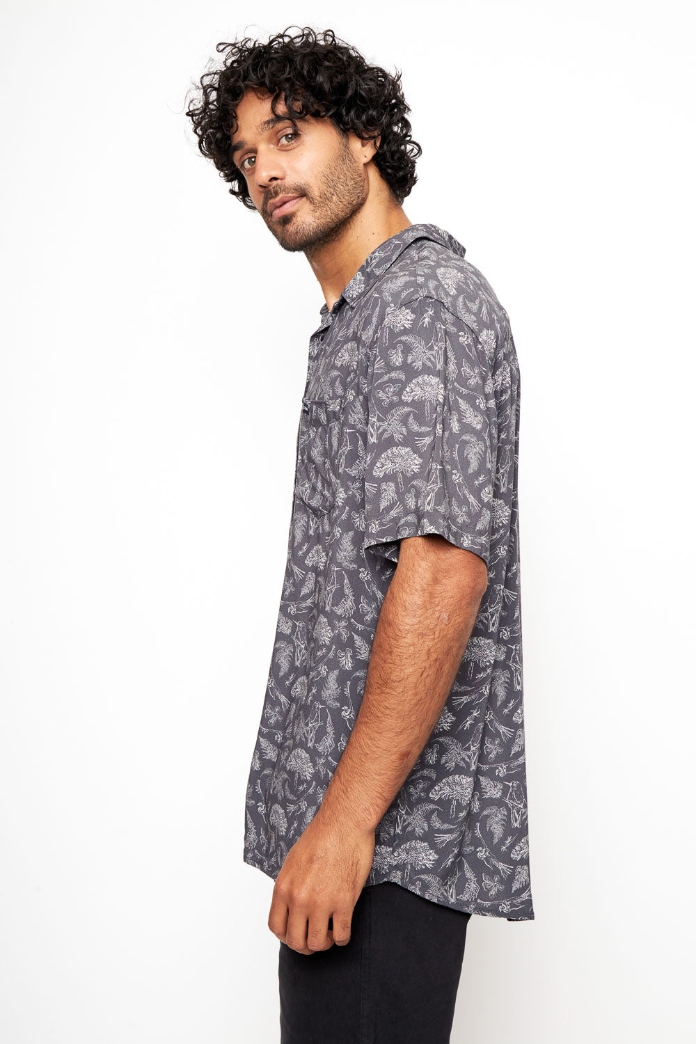 Camisa Mero Naturaleza Gris Hombre ECOVERO™