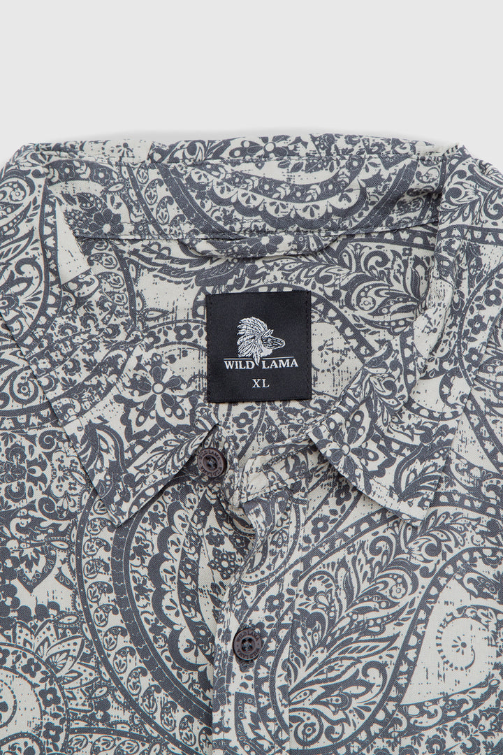 Camisa Mero Paisley Azul Hombre ECOVERO™