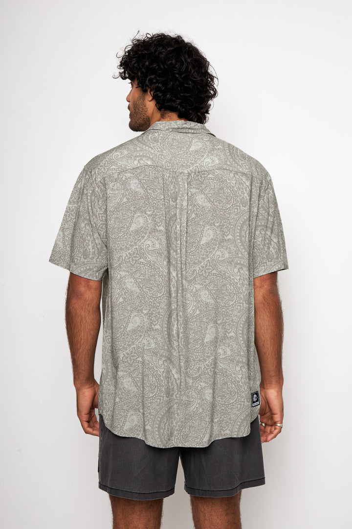 Camisa Mero Paisley Crudo Hombre ECOVERO™