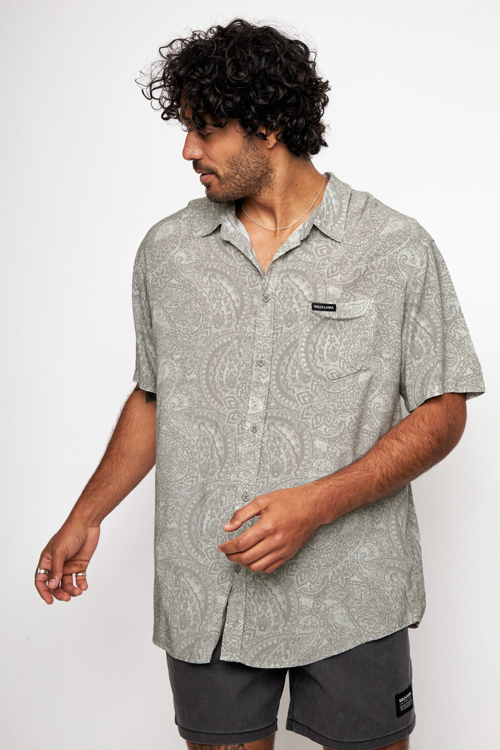 Camisa Mero Paisley Crudo Hombre ECOVERO™