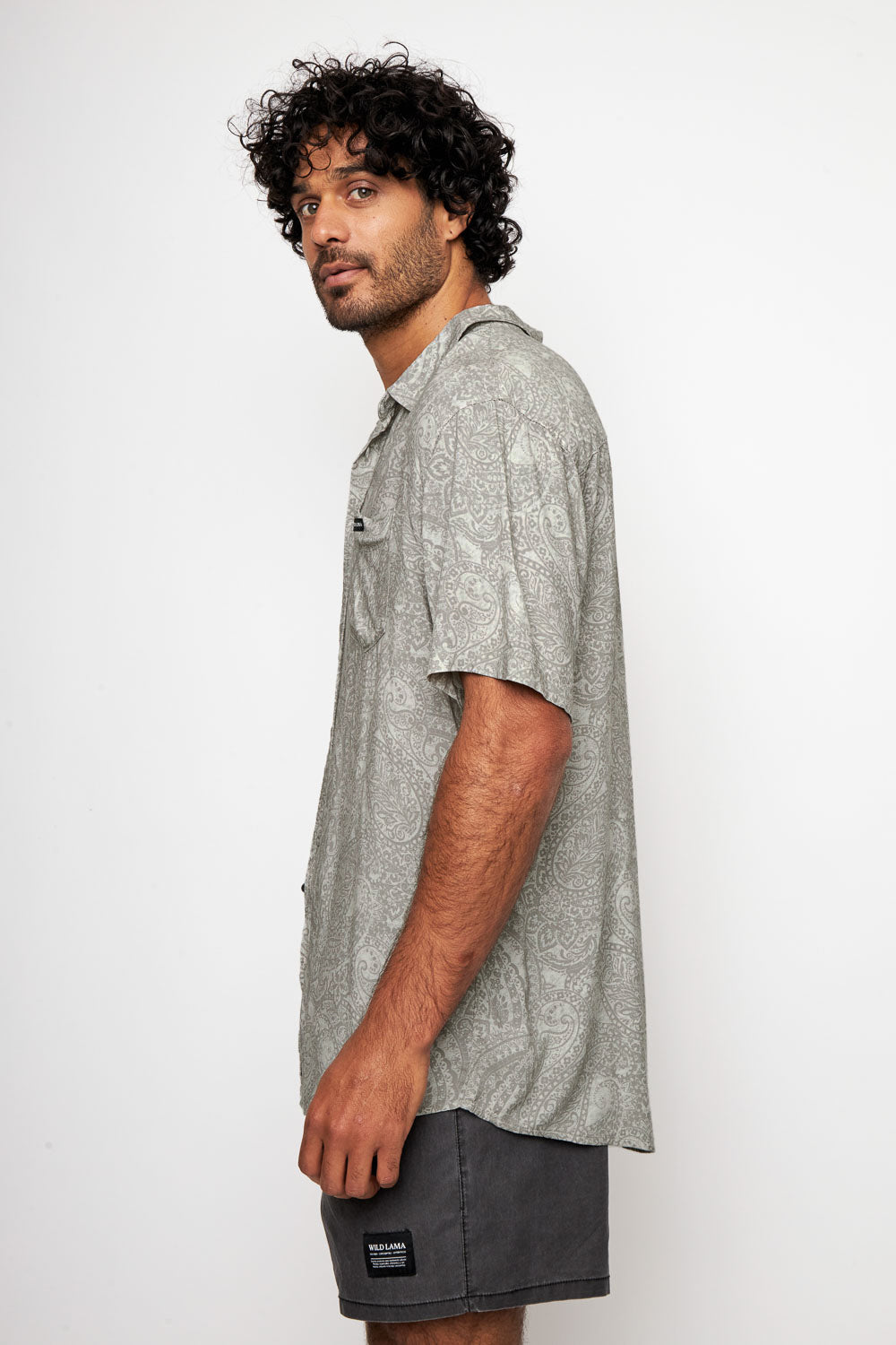 Camisa Mero Paisley Crudo Hombre ECOVERO™