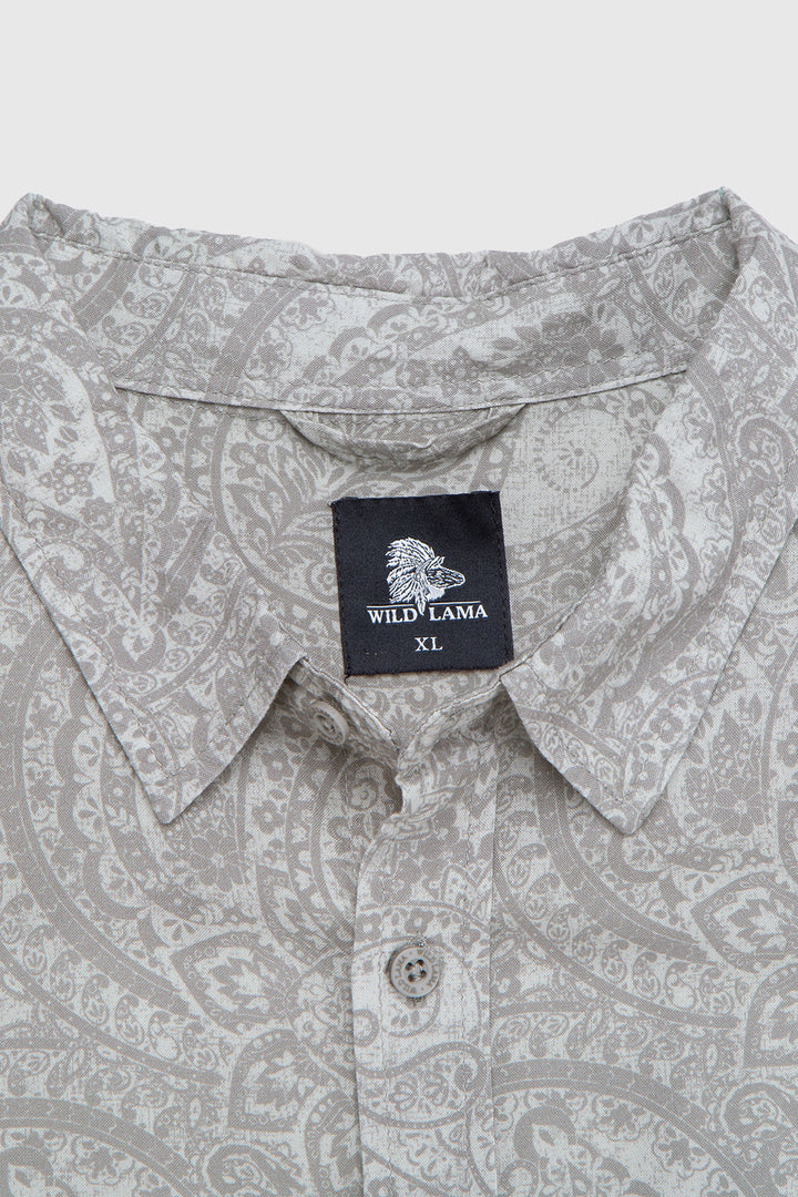 Camisa Mero Paisley Crudo Hombre ECOVERO™