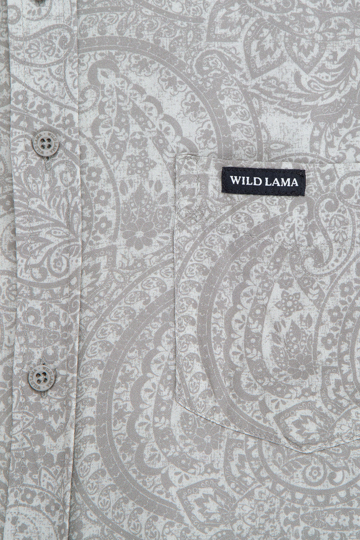 Camisa Mero Paisley Crudo Hombre ECOVERO™