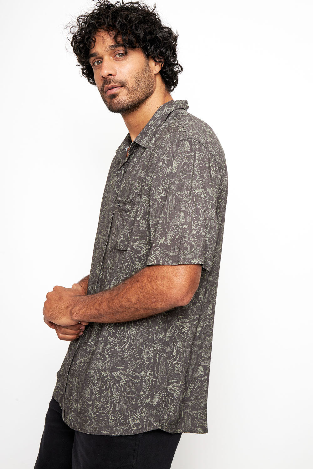 Camisa Mero Rebel Gris Hombre ECOVERO™
