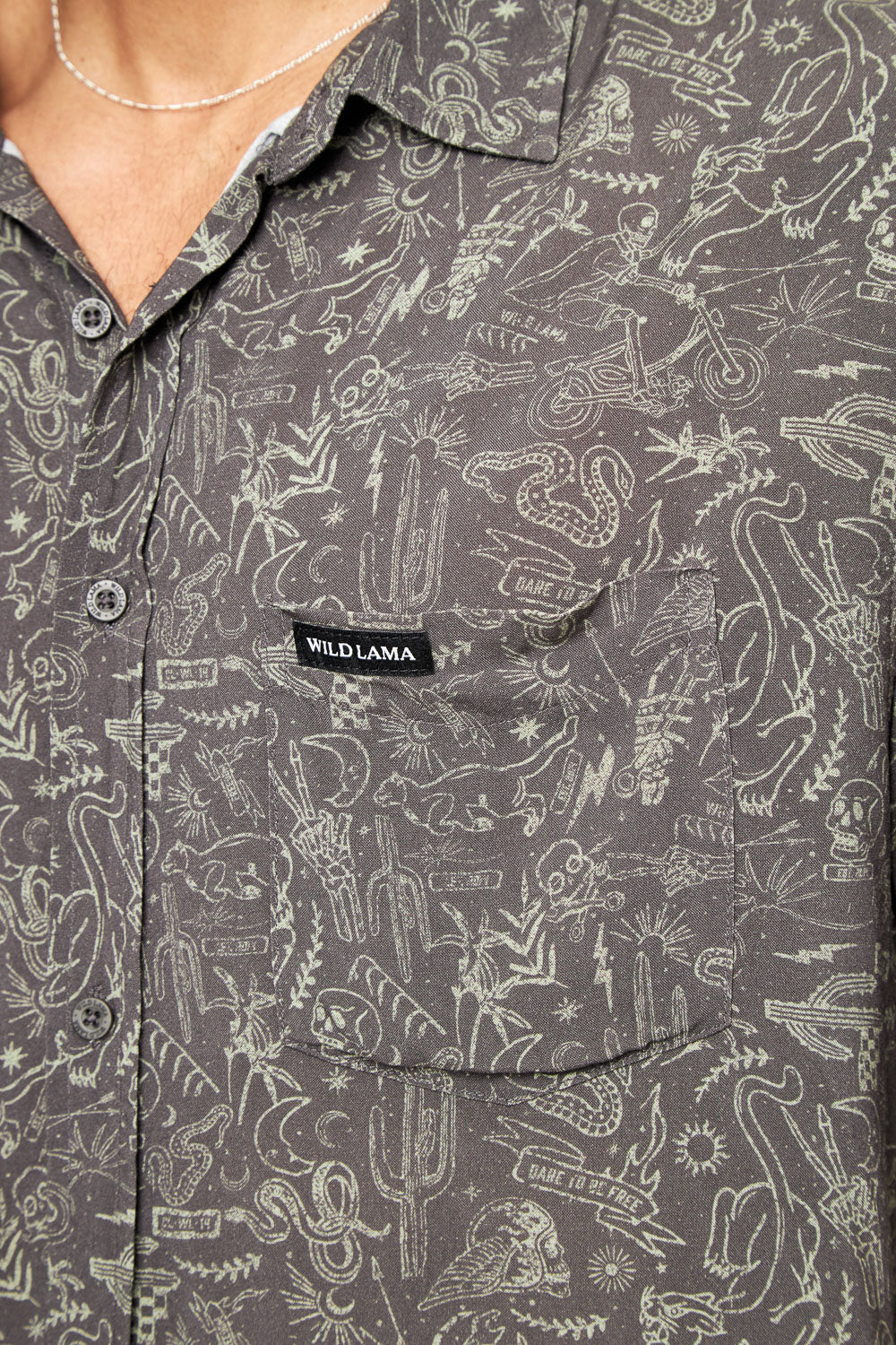 Camisa Mero Rebel Gris Hombre ECOVERO™