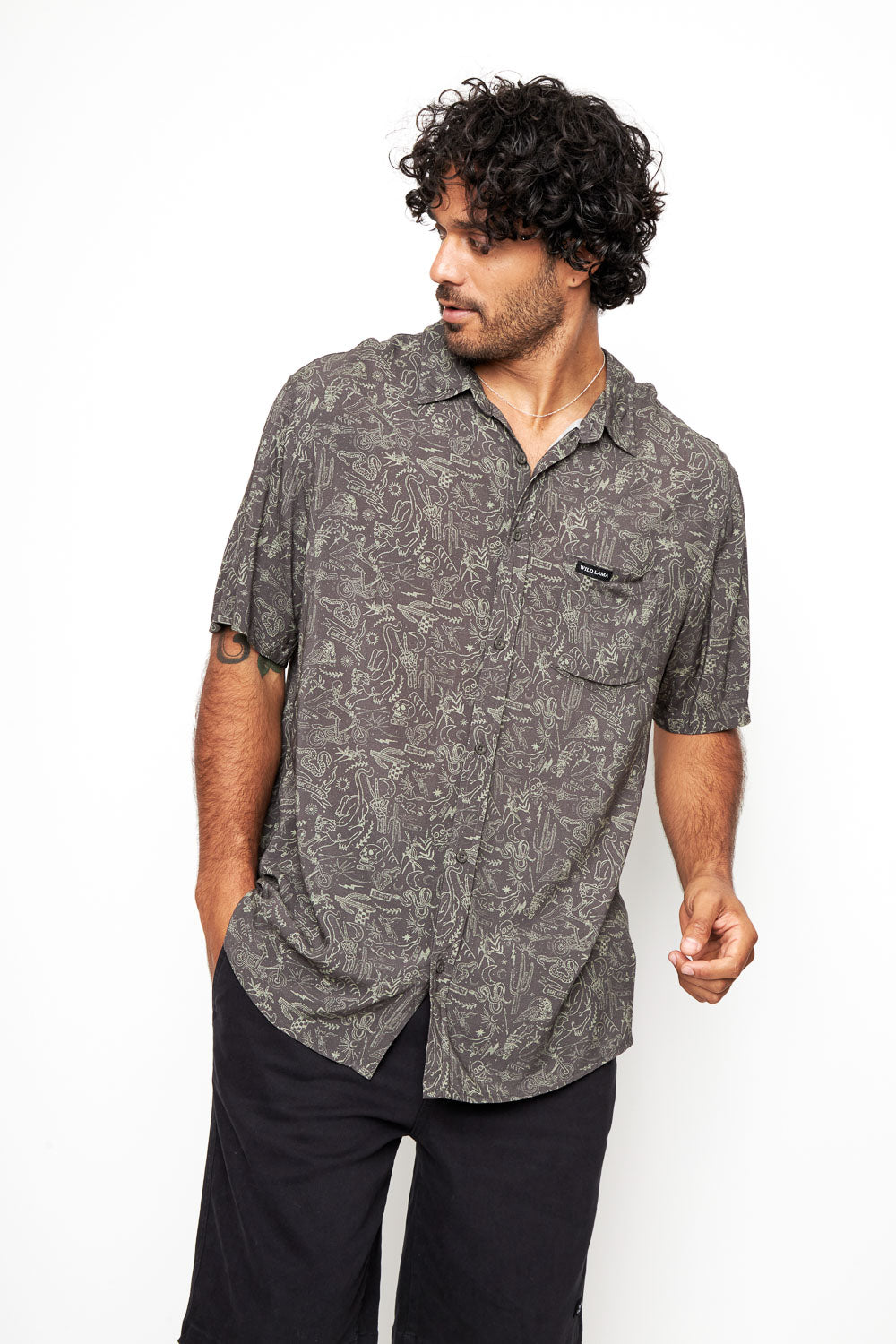Camisa Mero Rebel Gris Hombre ECOVERO™