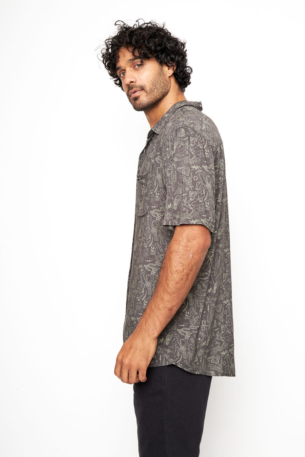Camisa Mero Rebel Gris Hombre ECOVERO™