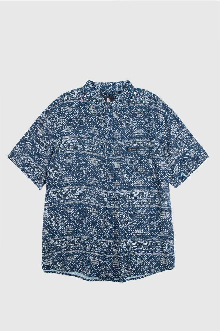 Camisa Mero Tribal Azul Hombre ECOVERO™