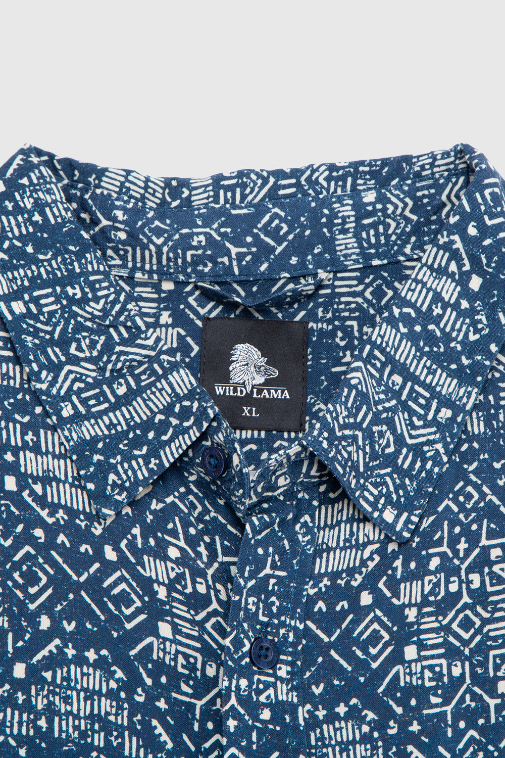 Camisa Mero Tribal Azul Hombre ECOVERO™