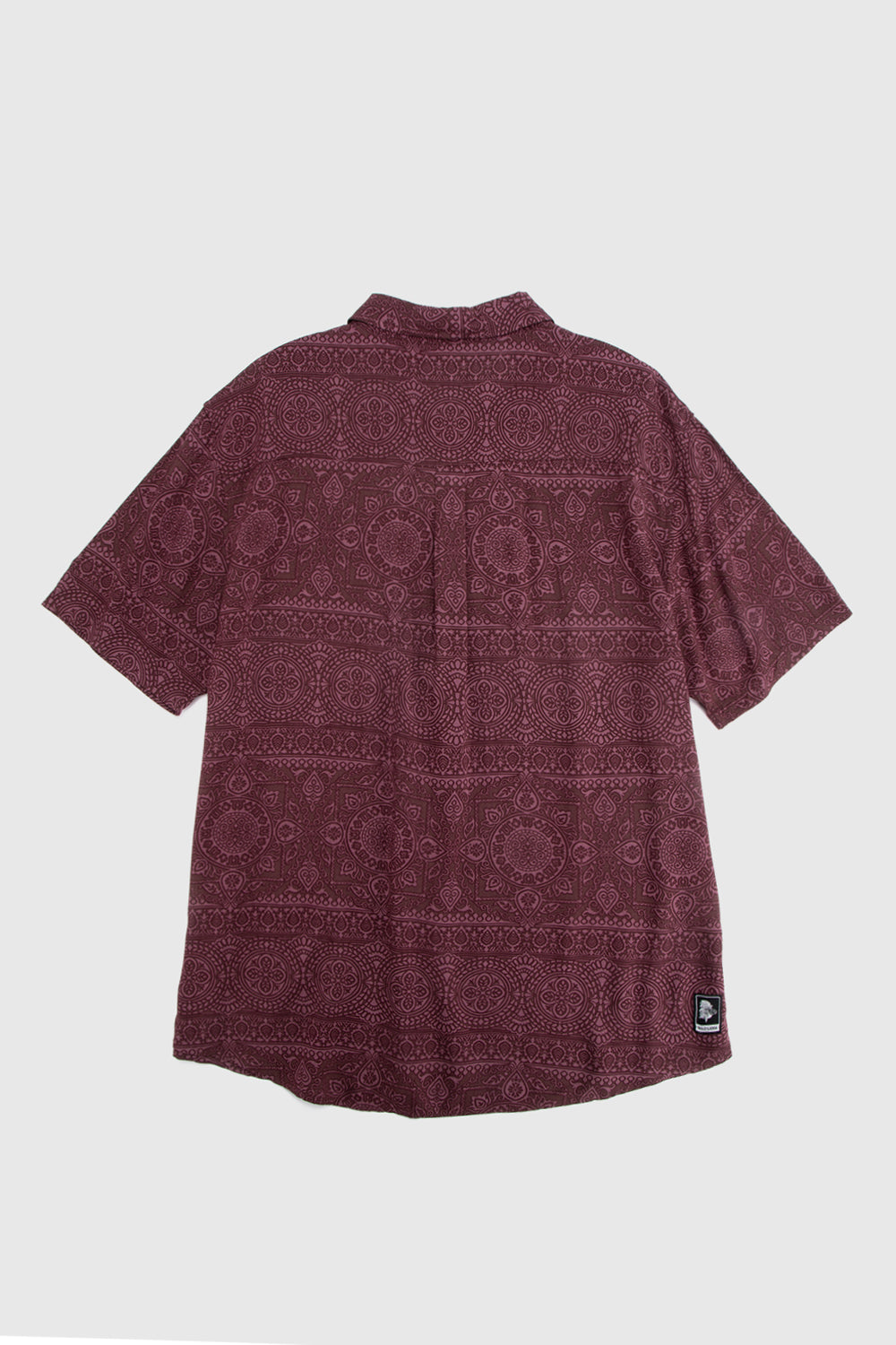 Camisa Mero Tribal Burdeo Hombre ECOVERO™