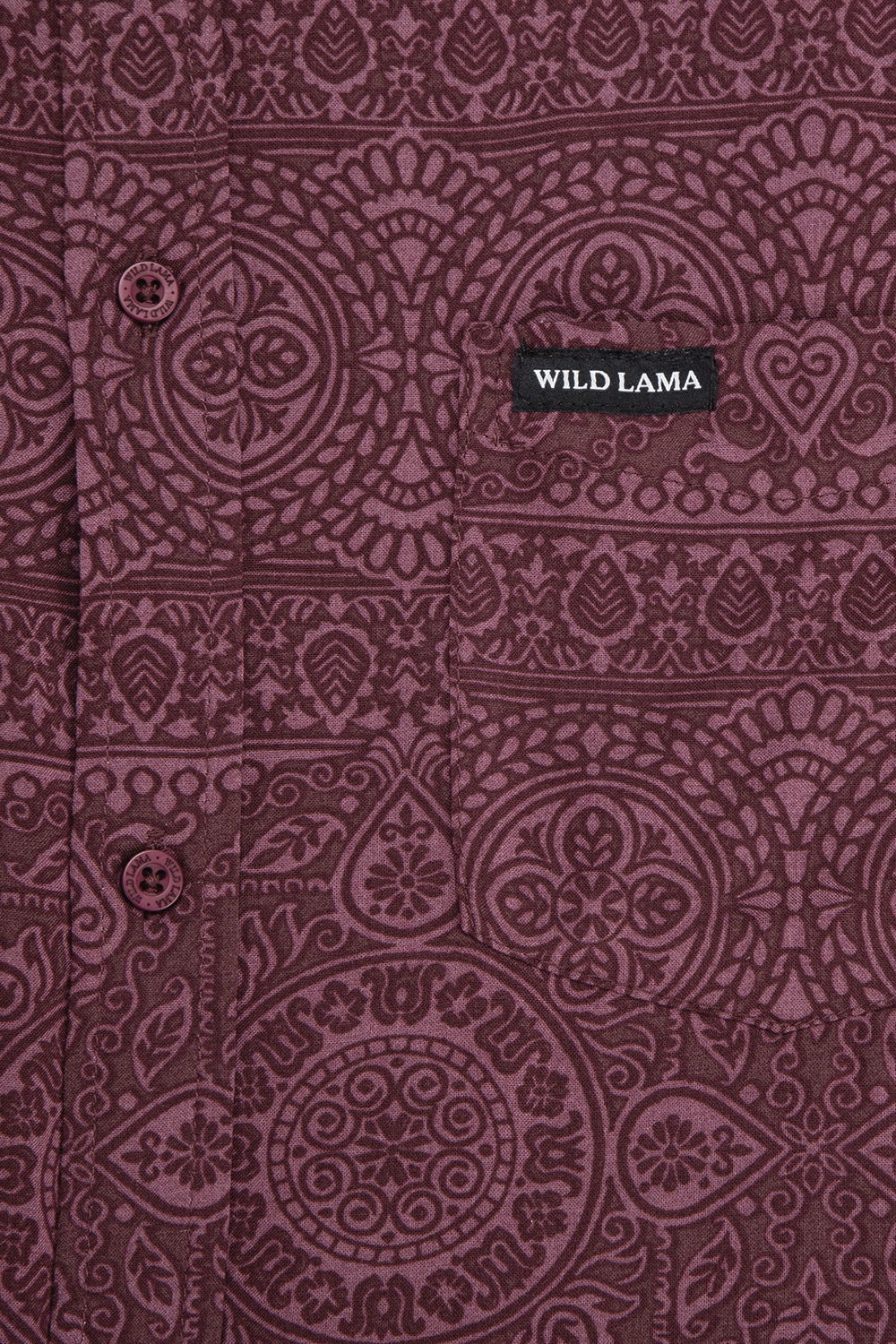 Camisa Mero Tribal Burdeo Hombre ECOVERO™
