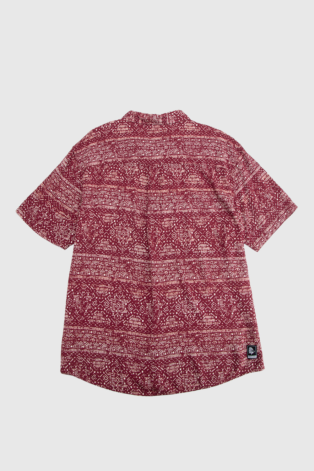 Camisa Mero Tribal Crudo Burdeo Hombre ECOVERO™