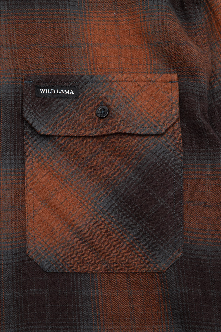 Camisa Pagoda Orgánica Terracota Hombre