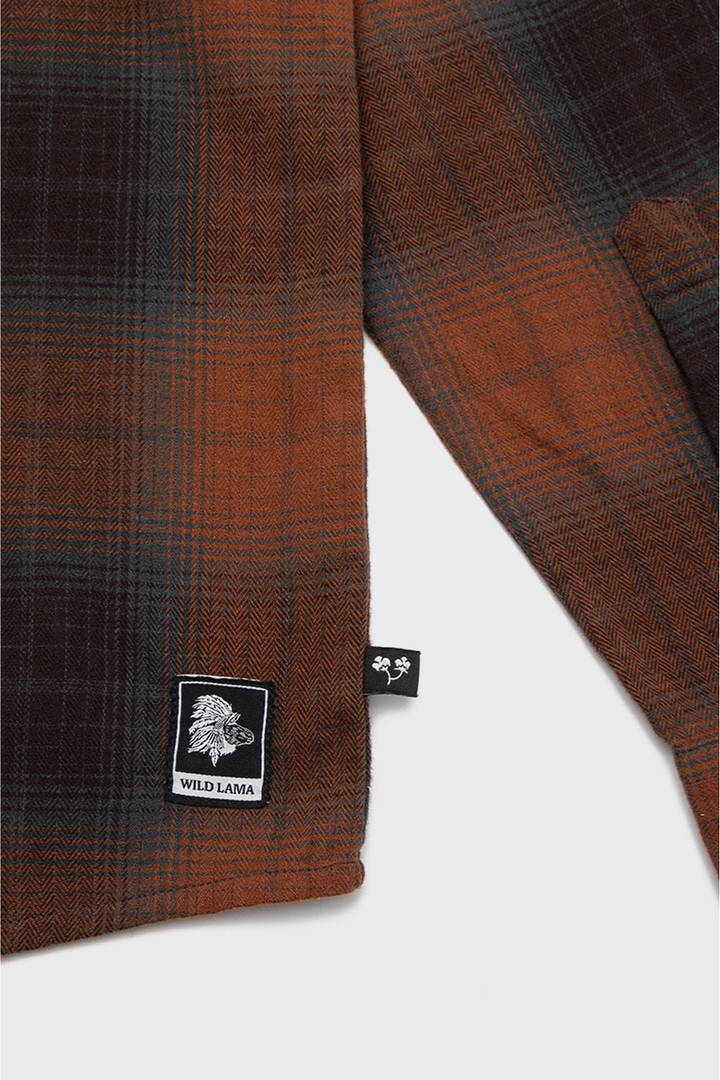 Camisa Pagoda Orgánica Terracota Hombre