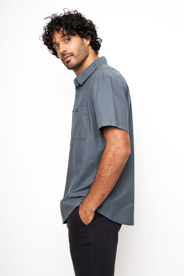 Camisa Pinco Orgánica Azul Hombre